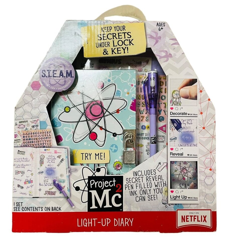Project‎ Mc2 Light Up Diary With Secret Reveal Pen Stickers